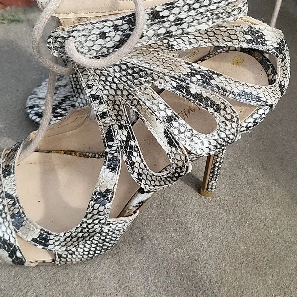 Snake skin heels